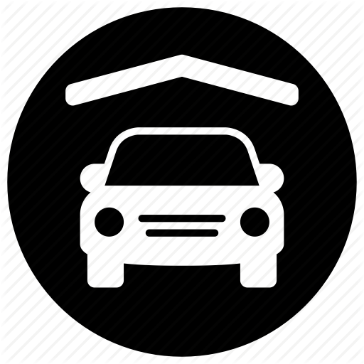 512x512 Car, Garage, Parking, Parking Lot, Parking Space, Roof, Vehicle Icon