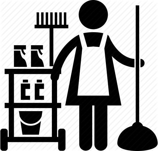 512x488 Cleaner, Cleaning, Janitor, Maid, Maintenance, Office, Services Icon