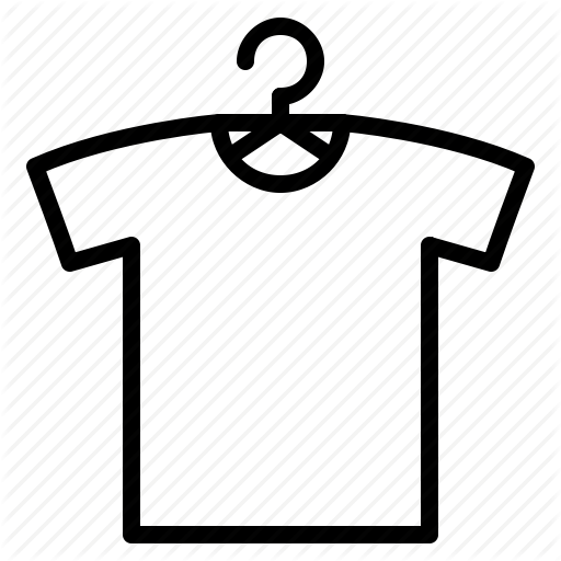 512x512 Clothes Hanger, Clothing, Crew Neck T Shirt, Hanger, T Shirt Icon