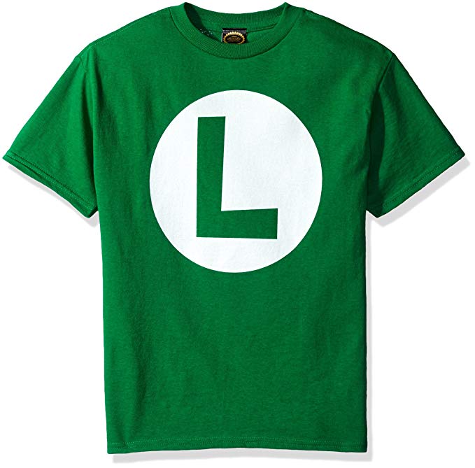 679x669 Nintendo Boys' Luigi Icon Graphic T Shirt Clothing