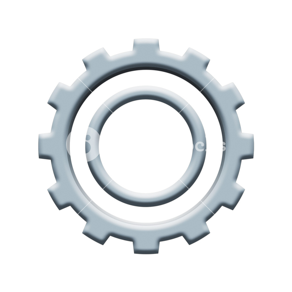 1000x1000 Cogwheel, Gear Icon Cog Wheel Mechanism Isolated On White