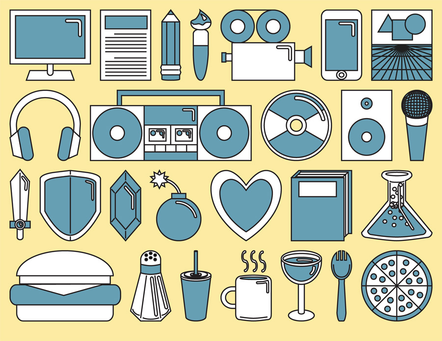 900x695 Vector Icon Collage