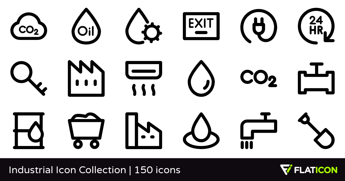 1200x630 Industrial Icon Collection Free Icons