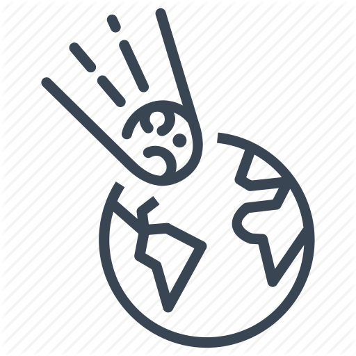 512x512 Collision, Comet, Disaster, Earth, Meteor, Meteorite Icon