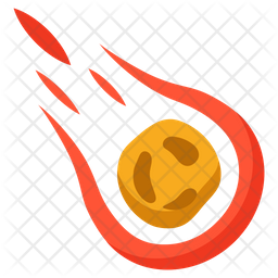 256x256 Comet Icon Of Flat Style
