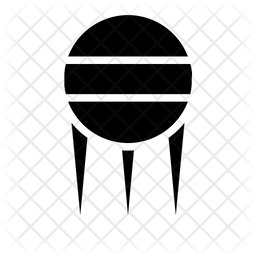 256x256 Comet Icon Of Glyph Style