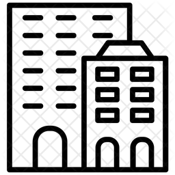 256x256 Commercial Building Icon Of Line Style