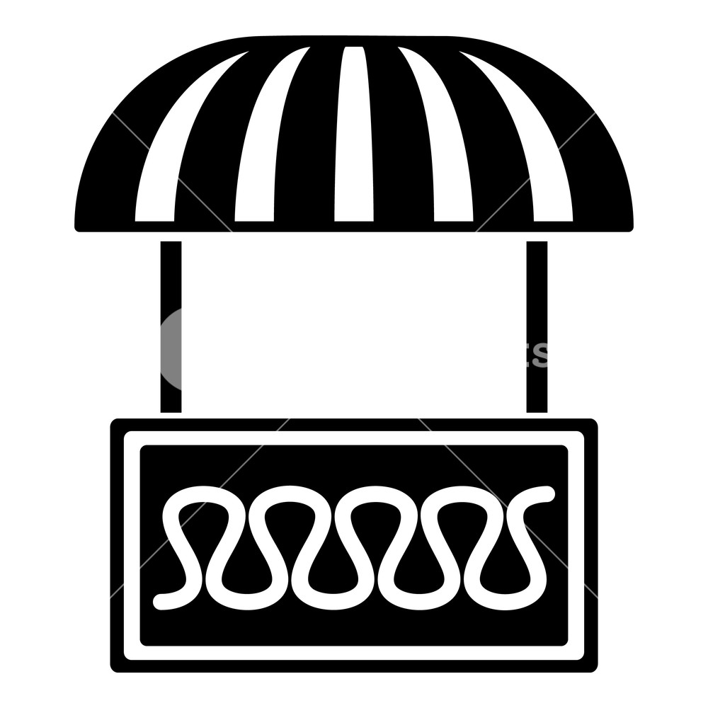 1000x1000 Commercial Stall Icon Simple Illustration Of Commercial Stall