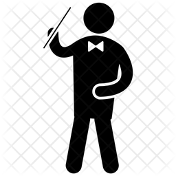 256x256 Music Composer Icon Of Glyph Style