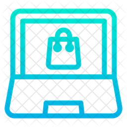 256x256 Computer Bag Icon Of Gradient Style