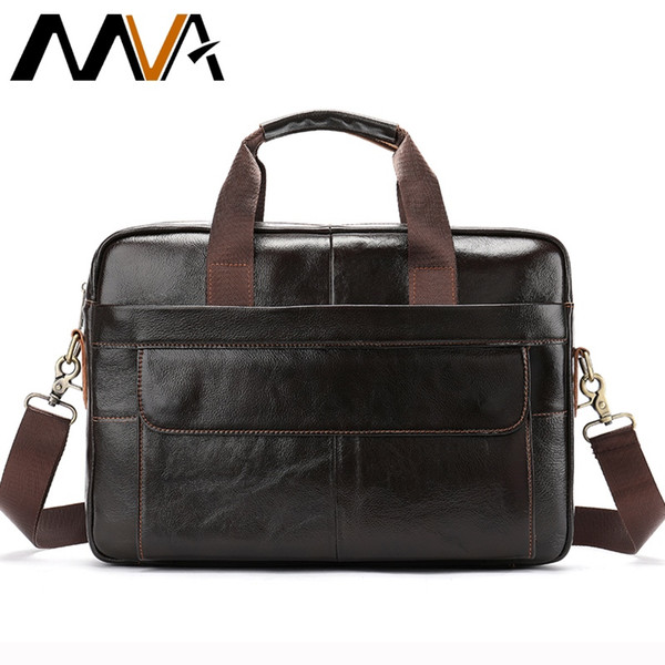 600x600 Mva Leather Briefcase Men Casual Computer Bag Men Briefcase