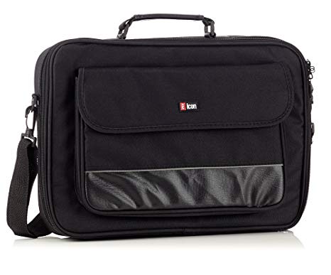 466x387 Icon Black Nylon Laptop Case Fits All Inch Laptops