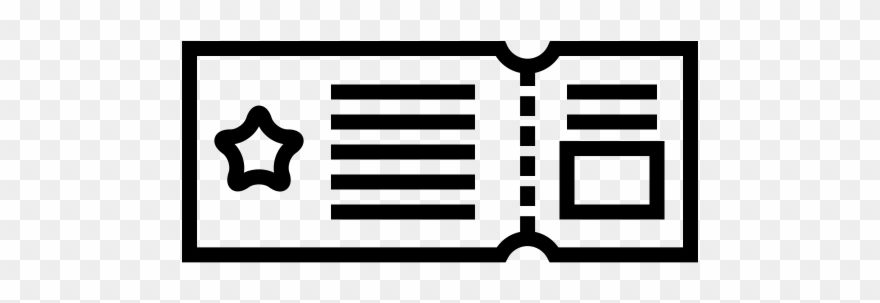 880x303 Concert Ticket Rubber Stamp