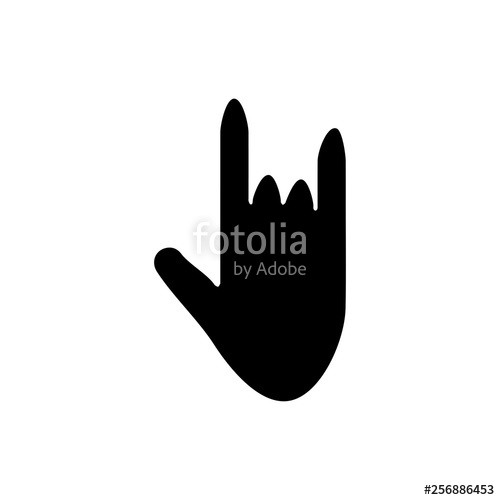 500x500 Rock And Roll Icon Concert Sign Stock Image And Royalty Free