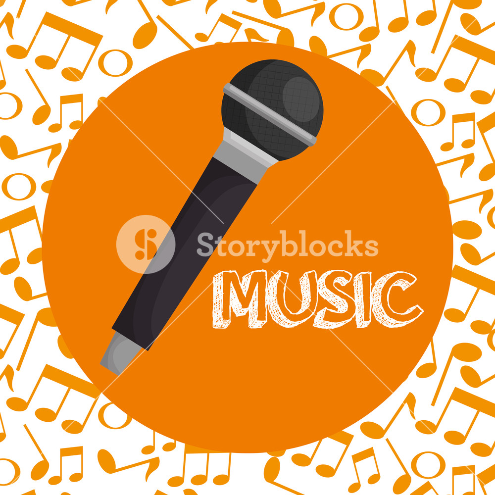 1000x1000 Microphone Concert Musical Icon Vector Illustration Design Royalty