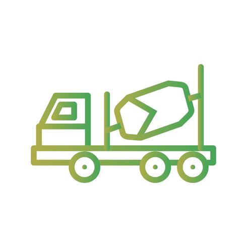 490x490 Vector Concrete Mixer Icon