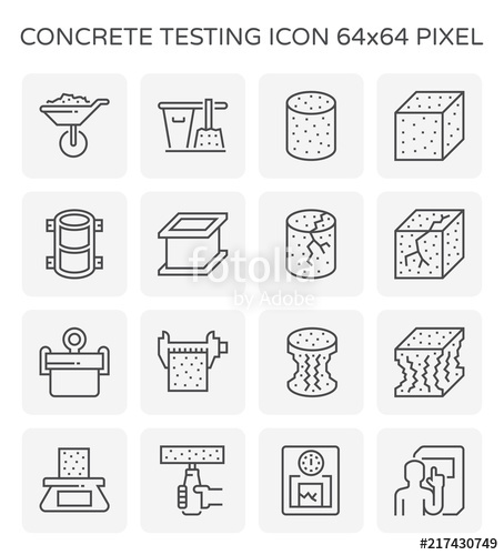 454x500 Concrete Testing Icon Stock Image And Royalty Free Vector