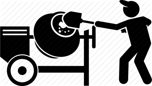 512x289 Cement, Concrete, Industrial, Industry, Mix, Mixing, Worker Icon