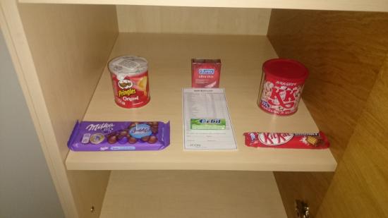 550x309 Mini Bar Includes Chocolate, Crisps And Condoms