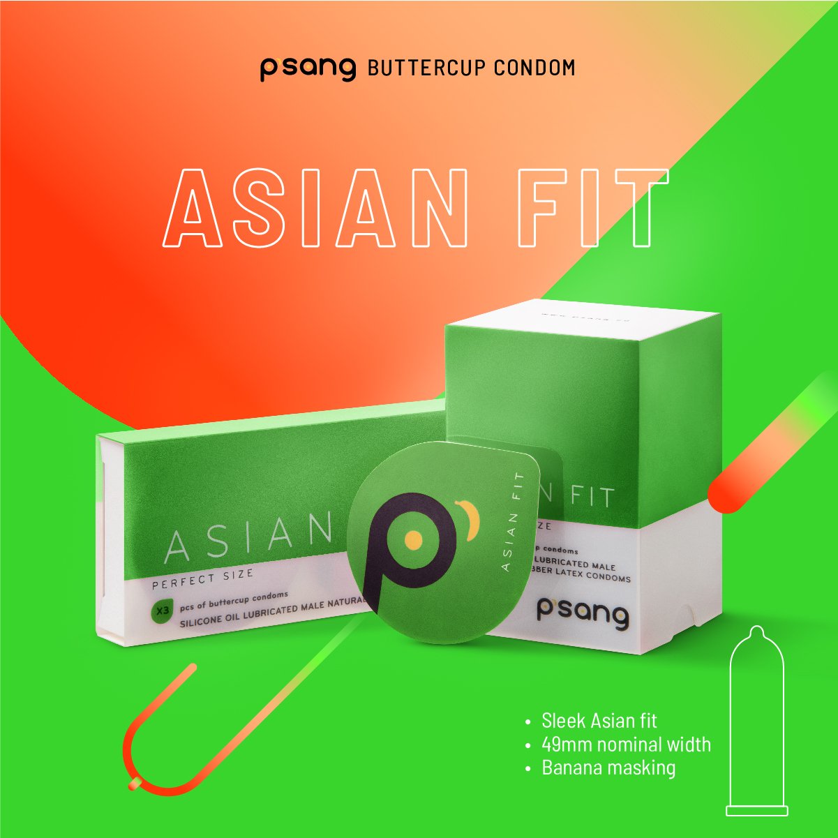 1201x1201 P'sang Asian Fit The First Buttercup Condom In Malaysia