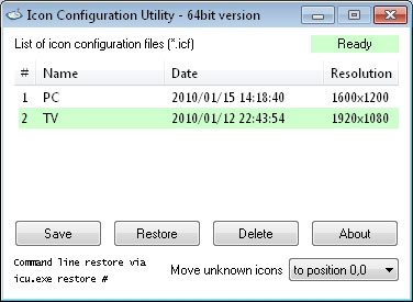 376x275 Icon Configuration Utility Screenshot