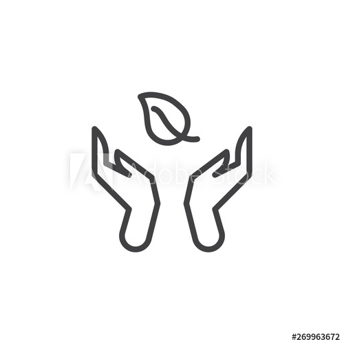 500x500 Nature Conservation Line Icon Linear Style Sign For Mobile