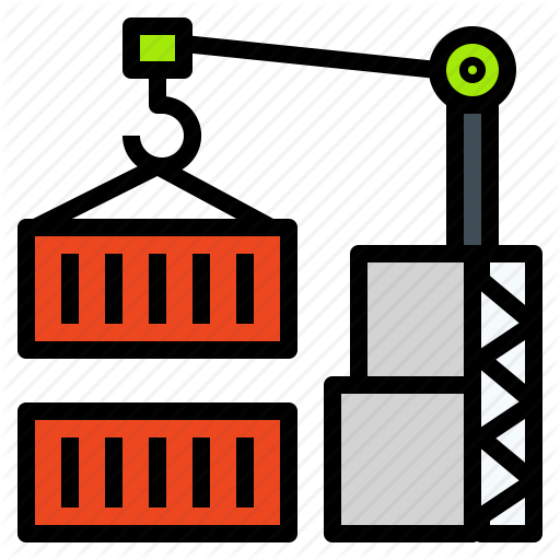 512x512 Container, Crane, Holder, Lift, Logistics, Port Icon