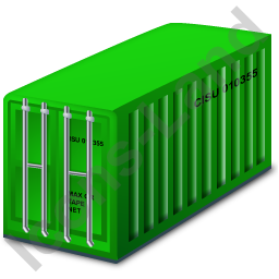 256x256 Container Green Icon, Pngico Icons