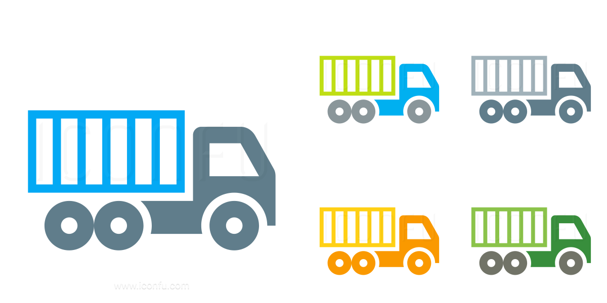 1200x600 Truck Container Icon