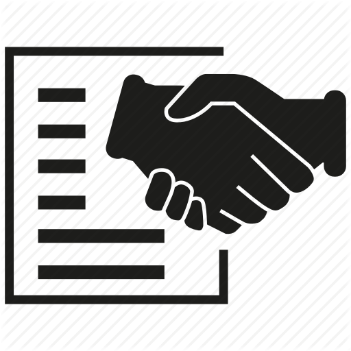 512x512 Agreement, Contract, Deal, Document, Hand, Shake Hand Icon