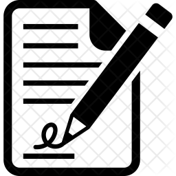 256x256 Contract Signing Icon Of Glyph Style