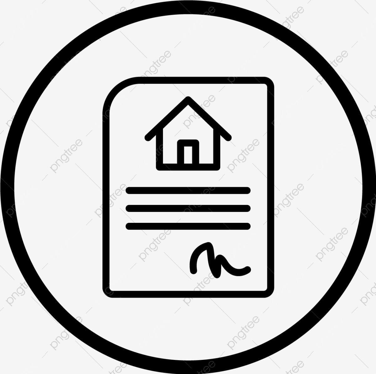1200x1195 Vector House Contract Icon, Contract, House, Home Png And Vector