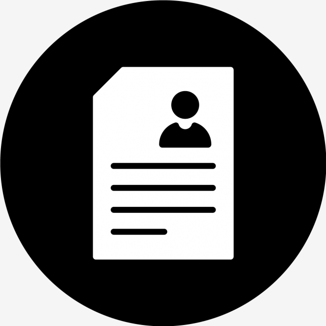 640x640 Vector Resume Icon, Contract, Cv, Document Png And Vector