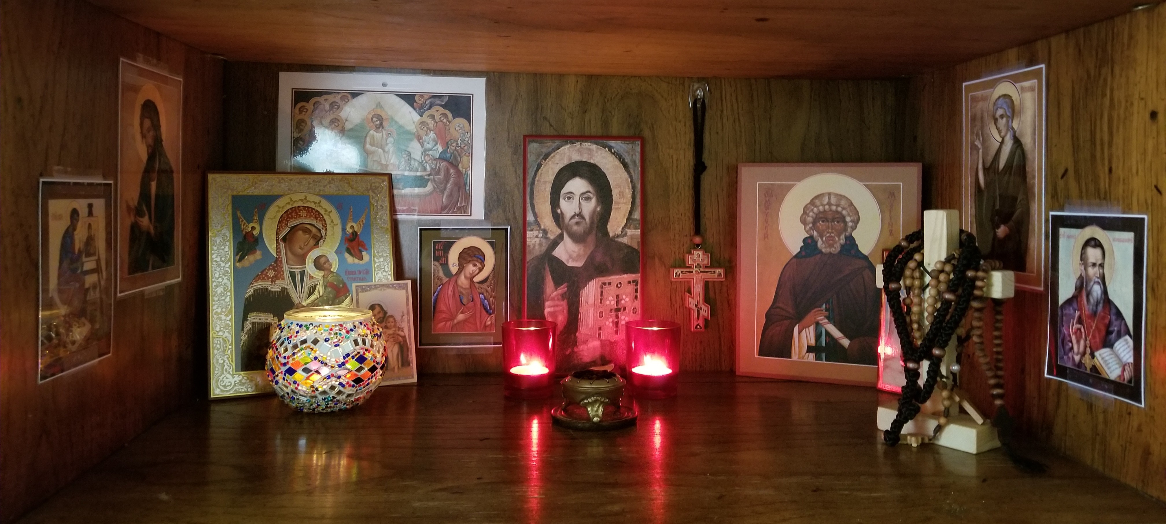 4032x1814 I Finished My Icon Corner Today! Christianity