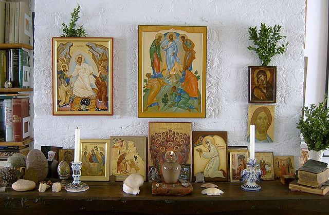 640x419 Icon Shelf In Icon Corner Ideas Prayer Corner, Religious