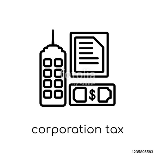 500x500 Corporation Tax Icon From Corporation Tax Collection Stock Image