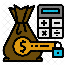 256x256 Cost Control Icon Of Colored Outline Style