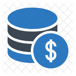 256x256 Database Cost Icon Of Flat Style