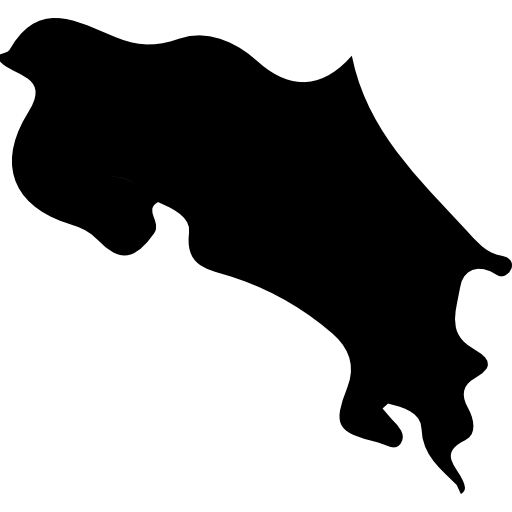 512x512 Costa Rica Country Map Silhouette Icons Free Download