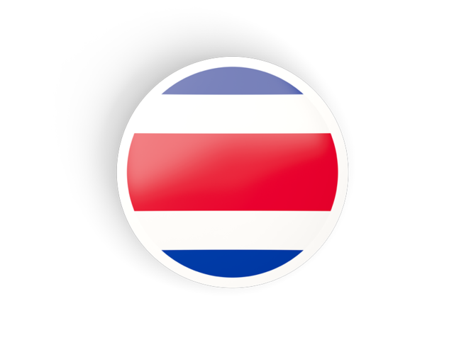 640x480 Round Concave Icon Illustration Of Flag Of Costa Rica