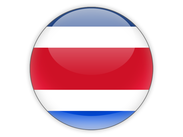 640x480 Round Icon Illustration Of Flag Of Costa Rica
