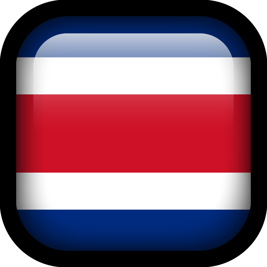 1024x1024 Costa Rica Flag Icon Square Flags Iconset Hopstarter