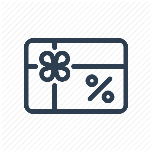 512x512 Coupon, Discount, Gift Card, Percent, Present, Sale, Voucher Icon