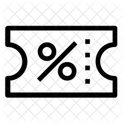 256x256 Discount Coupon Icon Of Line Style