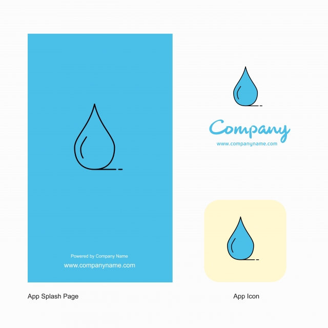 Water Drop Company Logo App Icon And Splash 640x640 Water Drop Company Logo App Icon And Splash