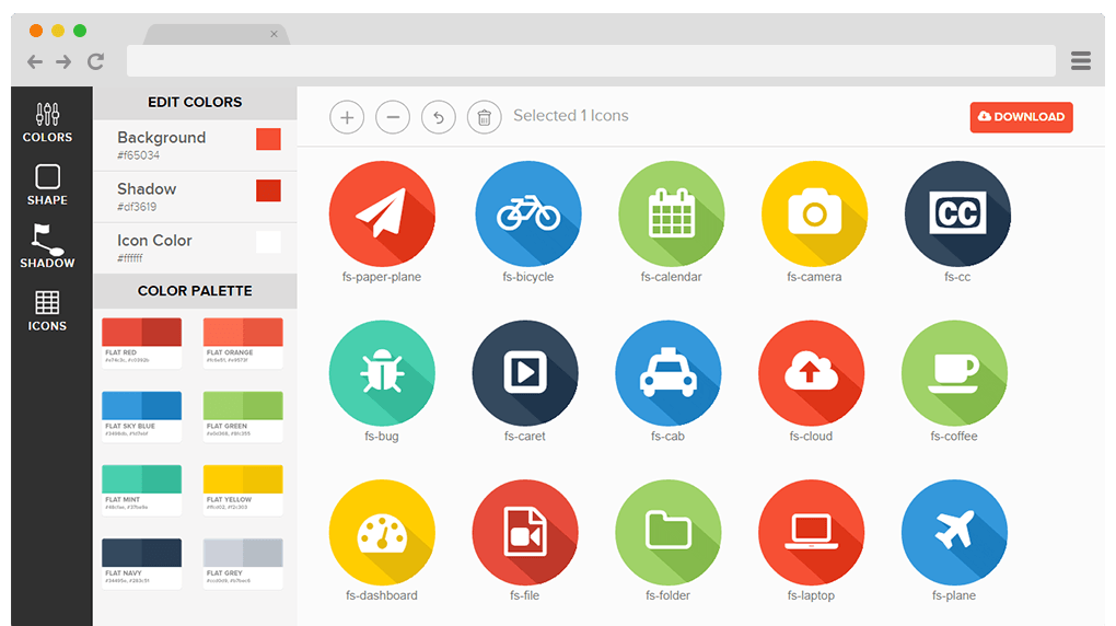 1020x572 Flat Shadow Icons Generator Icons Icon Generator, Icon Creator