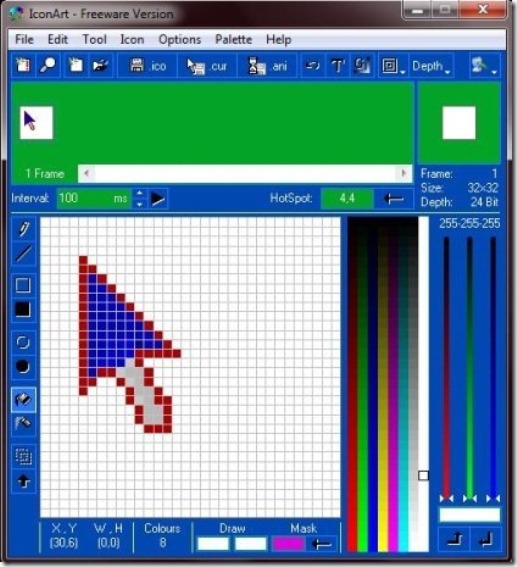517x567 Free Download Iconart Cursor And Icon Creator Application