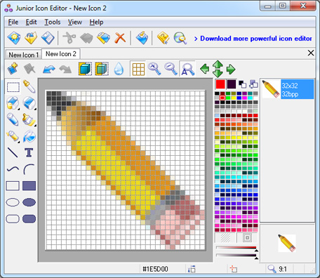 456x396 Freeware Windows Icon Editor