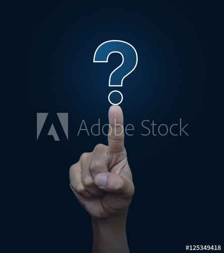 Hand Pressing Question Mark Sign Icon Over Blue Background, Cust 443x500 Hand Pressing Question Mark Sign Icon Over Blue Background, Cust