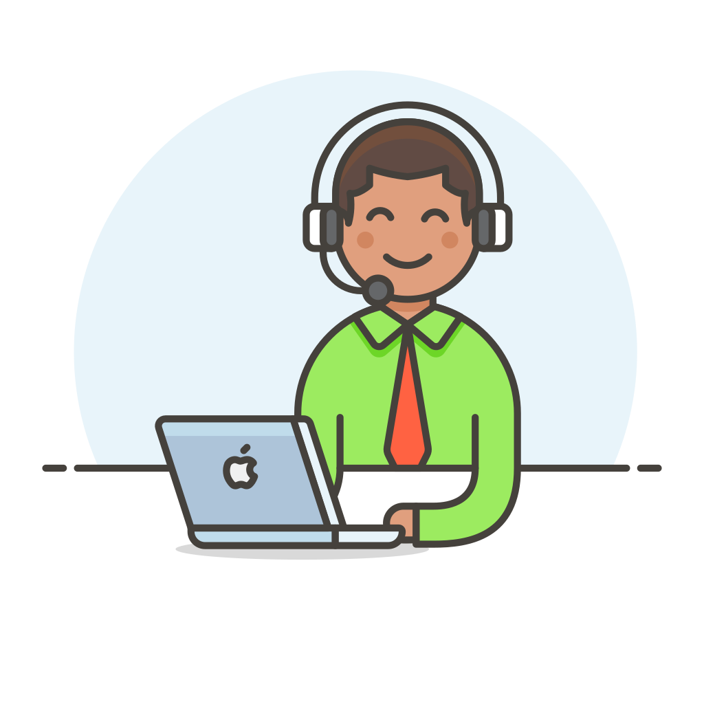 1024x1024 Customer Service Man Icon Streamline Ux Free Iconset